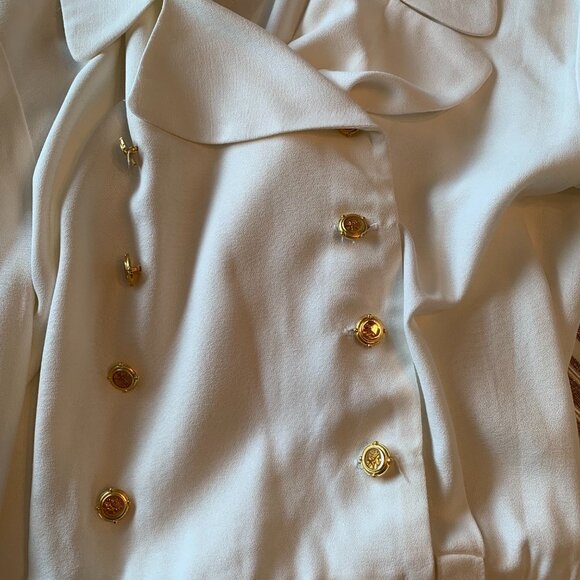 Vintage Studio Nautical Anchor Jumpsuit Romper USA 14 - Picture 9 of 10